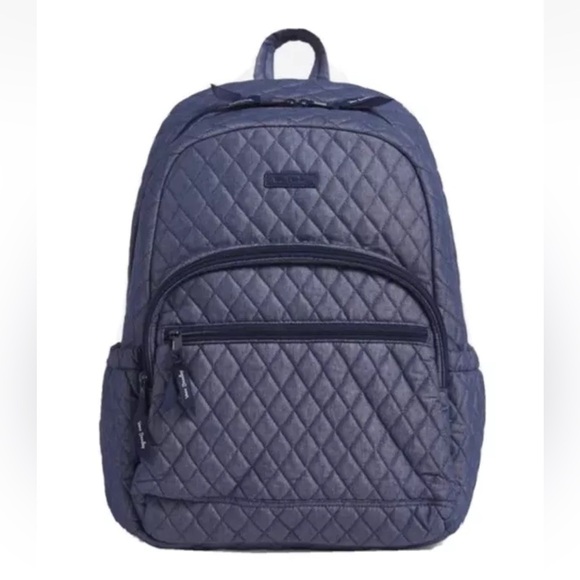 VERA BRADLEY ESSENTIAL LARGE BACKPACK Moonlight Navy NWOT